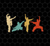 Wushu Silhouette, Fighter Retro GIft, Love Martial Art, Png For Shirts, Png Sublimation