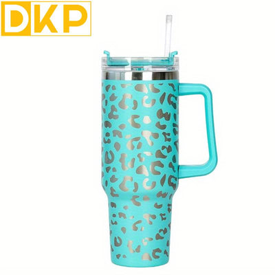 The Leopard Tumbler 40oz is the perfect choice for any outdoor adventure. This portable car tumbler is leakproof and offers 40oz of capacity, allowing you to stay hydrated during long trips. Its perfect for camping, traveling, and other outdoor activities.