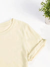 Wild Elegance: Women's Animals Neck Casual Short Sleeve Top