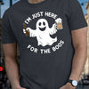 Cheerful Ghost Beer Halloween Men's Tee: Spooky Style for Summer