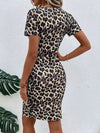 Wildly Stylish: Leopard Print Keyhole Bodycon Dress