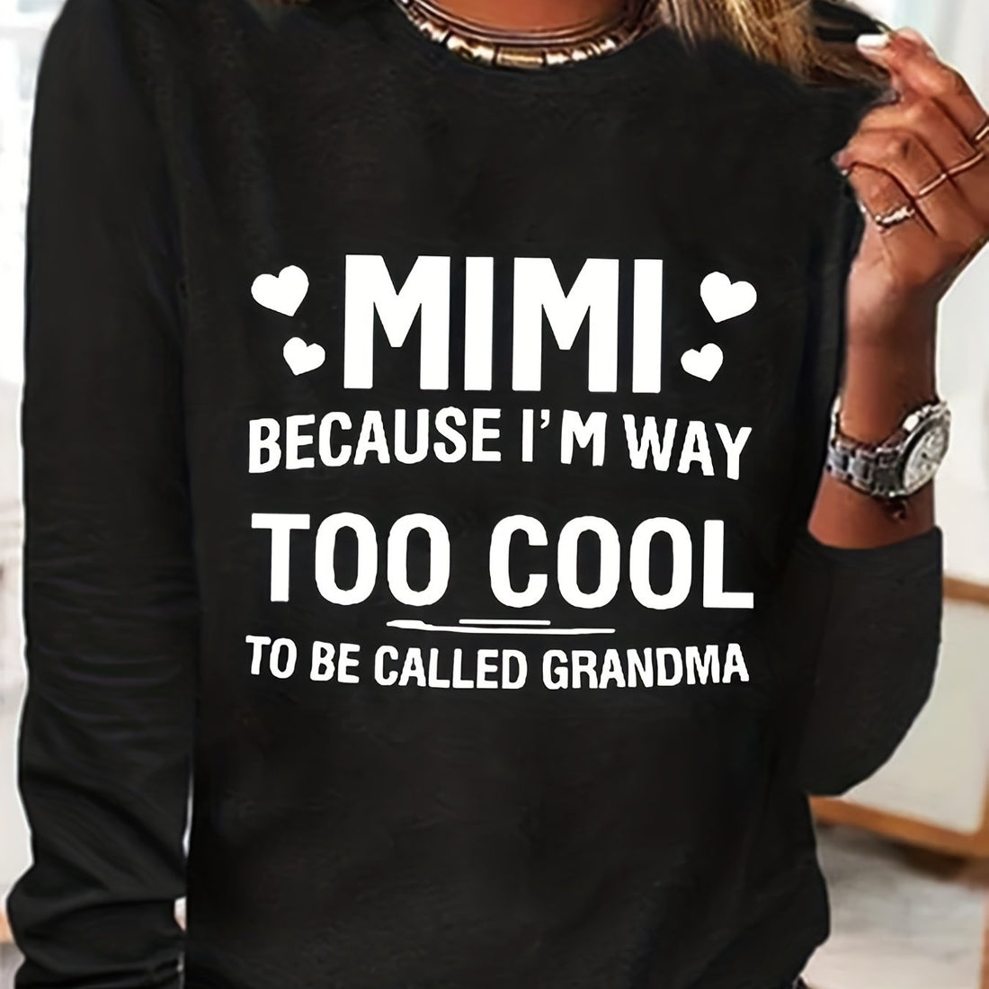 This long sleeve t-shirt features a unique love letter heart neckline, adding a touch of romance to your casual look. Made for women, this t-shirt is both comfortable and stylish, making it a versatile addition to any wardrobe. Show off your love for fashion with this must-have piece.