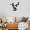 Graceful Elegance: Exquisite Metal Art Deer Wall Decor for Indoor and Outdoor Spaces