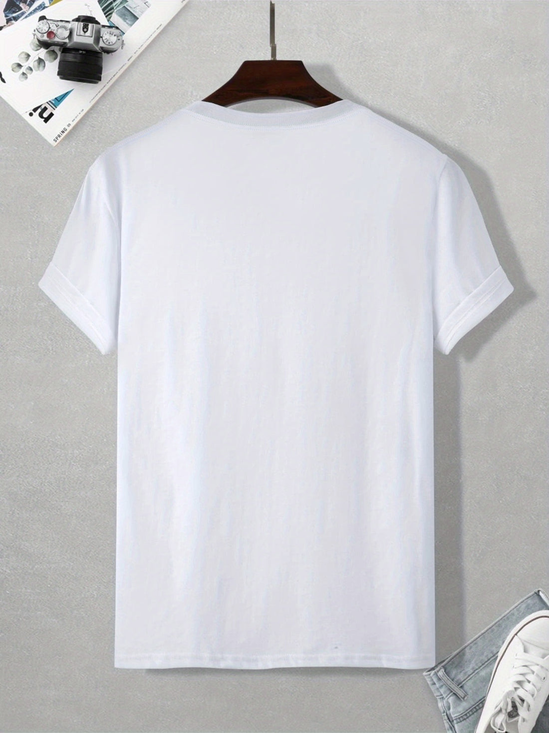 Get ready to embrace the summer vibes with our Surfing Skeleton graphic tee for men! Made with a stretch crew neck and a casual design, this shirt is perfect for those hot and sunny days. Show off your unique style while staying cool and comfortable. Upgrade your wardrobe with this must-have summer essential.
