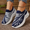 Comfort meets style with our Women's Printed Sock Sneakers - Slip-On, Breathable, and Trendy!