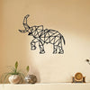 This exquisite wall hanging is the perfect addition to any room for wildlife enthusiasts. Crafted from high-grade metal and featuring intricate geometric shapes, the majestic elephant design offers a unique and elegant touch. A truly special gift for any special occasion.