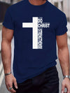 Simplicity in Style: Fashionable Cross Graphic Men's T-Shirt for Summer Outdoor Gear