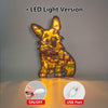 Cute Corgi Wooden Art Night Light: A Delightful Bedroom Decor and Perfect Gift for Pet Lovers and Kids