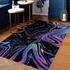 Fantasy Abstract Flannel Living Room Rug: Stylish and Functional Mat for Home Decor - 47*63in