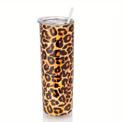 20oz Double Layer Stainless Steel Travel Tumbler with Straw and Lid: The Perfect Beverage Companion for Women and Men