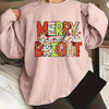 Stylishly Comfortable: Plus Size Casual Sweatshirt with Slogan Print for Women