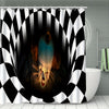 This Spooky 3D Clown Shower Curtain Set will add a terrifying twist to your Halloween bathroom decor. This set features a fun 3D clown design that will bring a unique spooky touch to your bathroom.