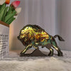 Bison Wooden Art Carving: Exquisite Home Decor and Perfect Gift for Holidays