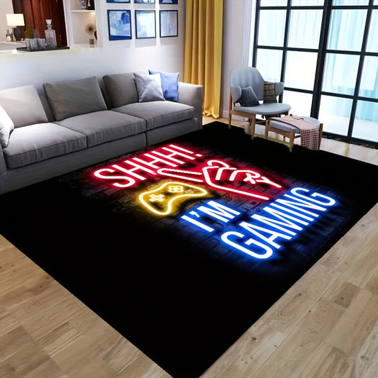Step up your gaming experience with the Gamepad Gamer's Paradise rug. This large 3D rug has an ultra-soft surface for superior comfort and style. Its design mimics a classic gamepad and measures 8 feet by 10 feet for plenty of space to show off your gaming skills.