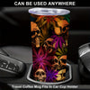 20 oz Skull and Marijuana Leaves Stainless Steel Tumbler: Insulated Travel Mug with Lid, Perfect Friend Gift