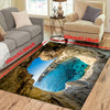 Seaside Haven: Non-Slip Resistant Rug for Indoor and Outdoor Spaces