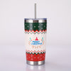 Stylish 20oz Stainless Steel Christmas Tumbler: The Perfect Water Bottle for Every Season and Great Xmas Gift!