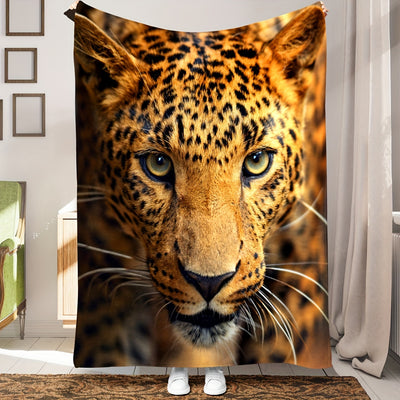 Cozy and Stylish Leopard Print Blanket: The Perfect Gift for Kids, Teens, and Everyone!