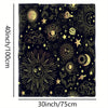 Starry Sky Sun and Moon Pattern Blanket: Cozy, Soft, and Stylish Boho Bedding for All Seasons