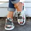 Multicolor Floral Print Women's Canvas Shoes - Lightweight and Casual