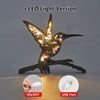 Hummingbird Delight: Exquisite Wooden Art Carving Night Light for Bedroom Décor