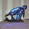 Enchanting Sea Turtle Wooden Art Carving Night Light: A Delightful Gift for Sea Lovers and Home Decor Enthusiasts