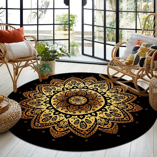 The Dazzling Datura Print Round Carpet is an ideal way to add a luxurious touch to any living area. Complete with a unique modern design, this round carpet is made from high-quality materials and is sure to be a timeless addition to your home.