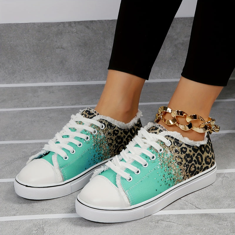 Leopard print walking on sale shoes