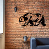 Wildlife Spirit: Metal Bear Wall Art for Office and Home Decor