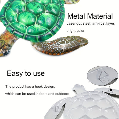 Exquisite Metal Art Turtle Wall Decor: A Captivating Addition to Your Home and Garden Decor