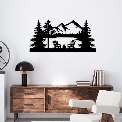 Wanderlust Mountain Metal Wall Art: A Perfect Housewarming Gift and Home Décor Marvel