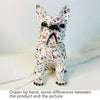 Spotted French Bulldog Sculpture: Exquisite Animal Dog Statues for Home Décor and Centerpieces