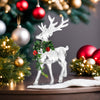 Add a touch of whimsy to your holiday decor with our Bell-Adorned Reindeer Ornaments. Made of durable acrylic, these festive decorations are perfect for adding a magical atmosphere to any tabletop.