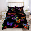 Colorful Butterfly Delight: 3-Piece Comfortable Duvet Cover Set for Vibrant Bedrooms and Guest Rooms