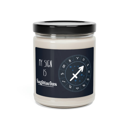 Sagittarius Is My Zodiac, Choose Your Sign On Candle Template, Zodiac Candle Gift, Soy Candle 9oz CJ44-9