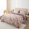 Floral Grace: 3-Piece Duvet Cover Set for Bedroom and Guest Room (1*Duvet Cover + 2*Pillowcases, Without Core)