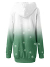 Festive Christmas Elk Print Hooded Long Sweatshirt: Stay Cozy and Stylish with this Women's Clothing Essential!