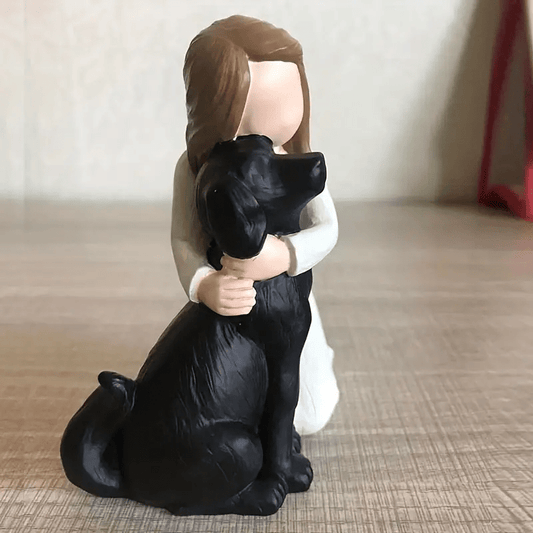 Divine Canine Decor: Delightful Bingo Castle Dog Angel Figurines - A Symbolic Friendship Commemorative Gift and Stylish Home/Office Decoration for Dog Lovers