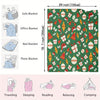 Cozy Flannel Christmas Pattern Blanket: Perfect for Leisure and Lounging