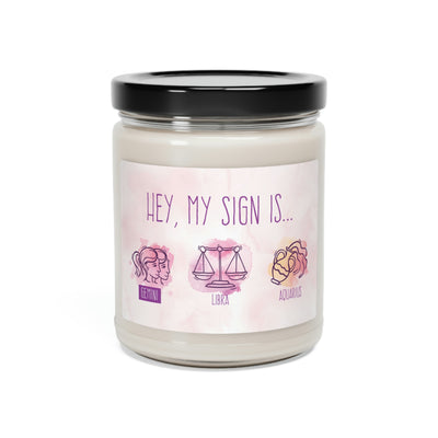 What Is Your Sign Of Zodiac, Choose Your Sign In Air Signs Candle Template, Zodiac Candle Gift, Soy Candle 9oz CJ43-4