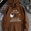 Cute and Cozy: Cartoon Chicken Print Hoodie - A Must-Have for Winter/Fall in Women's Clothing