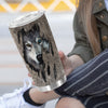 Wild Essence: 20oz Stainless Steel Tumbler with Wolf Print - Insulated Travel Mug, Perfect Gift for Loved Ones