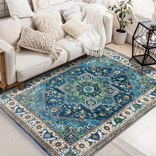 Boho Chic Medallion Distressed Non-Shedding Area Rug: A Versatile and Stylish Addition to Your Home