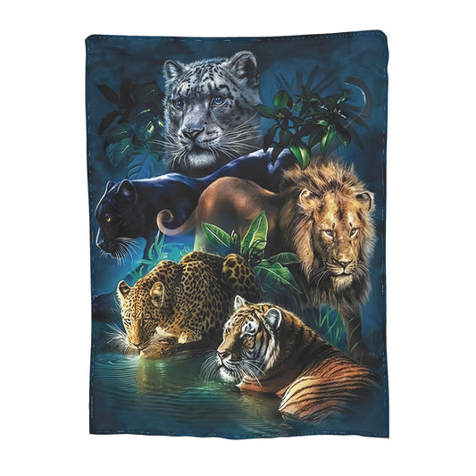 The Animal Wild Collection Blanket is crafted from premium microfleece for superior warmth and comfort. This stylish blanket is perfect for snuggling up on the bed, sofa, or when camping and travelling. Enjoy long-lasting durability with its machine-washable construction.