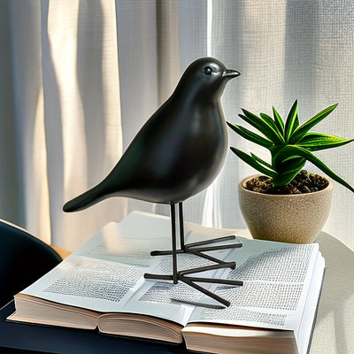 Charming Resin Bird Decoration: Delightful Ornament for Home, Living Room, Hotel, and More!