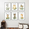 Bring a touch of the Nordic forest into your baby's nursery with this set of 6 whimsical woodland posters. Featuring beautiful watercolor images of wildlife, these posters offer both a calming aesthetic and a wonderful educational opportunity.