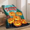 Pumpkin Dreams: Cozy Flannel Blanket for Halloween Decor and All-Season Comfort