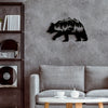 Wilderness Delight: Rustic Metal Bear Wall Art for Exquisite Living Room and Bedroom Decor