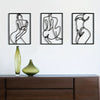 Minimalist Feminine Picture Frame: Elegant Metal Art Wall Decor for a Modern Touch in Your Living Space