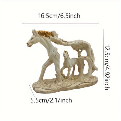 Experience the exceptional craftsmanship of our Exquisite Handcrafted Steed: Hollowed-Out Statue. This stunning desktop decoration boasts intricate designs that highlight the steed's strength and grace. Elevate your decor and add a touch of elegance with this unique piece, perfect for any space.